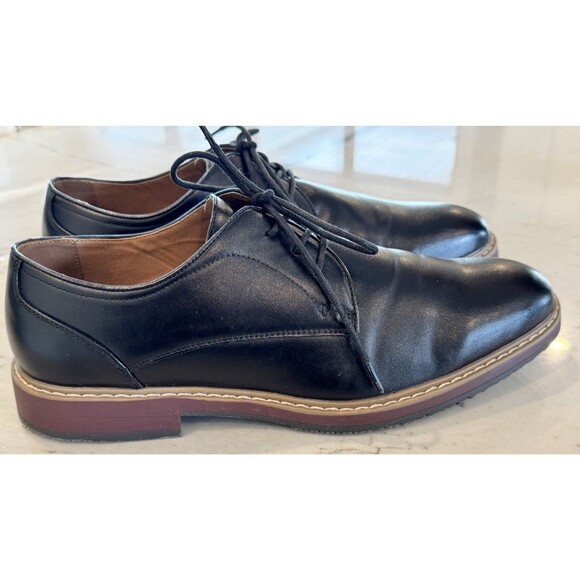 Nunn Bush Westfield Oxfords Mens 9.5 Black Comfort Gel Plain Toe - 81926-001 - Picture 5 of 8